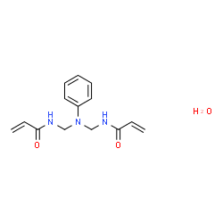 ChemSpider 2D Image | N,N'-[(Phenylimino)bis(methylene)]bisacrylamide hydrate (1:1) | C14H19N3O3
