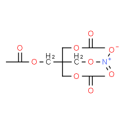 ChemSpider 2D Image | 3-Acetoxy-2-(acetoxymethyl)-2-[(nitrooxy)methyl]propyl acetate | C11H17NO9