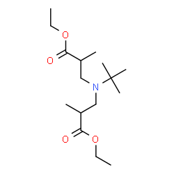 ChemSpider 2D Image | Diethyl 3,3'-[(2-methyl-2-propanyl)imino]bis(2-methylpropanoate) | C16H31NO4