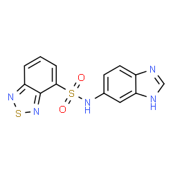 ChemSpider 2D Image | N-(1H-Benzimidazol-5-yl)-2,1,3-benzothiadiazole-4-sulfonamide | C13H9N5O2S2