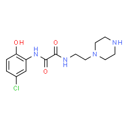 ChemSpider 2D Image | N-(5-Chloro-2-hydroxyphenyl)-N'-[2-(1-piperazinyl)ethyl]ethanediamide | C14H19ClN4O3