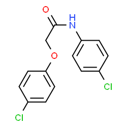 ChemSpider 2D Image | 4'-CHLORO-2-(4-CHLOROPHENOXY)ACETANILIDE | C14H11Cl2NO2