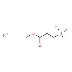 ChemSpider 2D Image | Potassium trifluoro(3-methoxy-3-oxopropyl)borate | C4H7BF3KO2