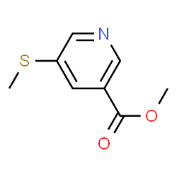 ChemSpider 2D Image | Methyl 5-(methylsulfanyl)nicotinate | C8H9NO2S