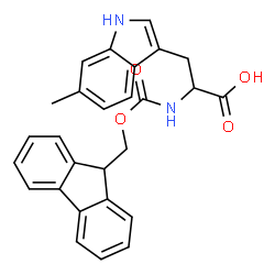 ChemSpider 2D Image | N-[(9H-Fluoren-9-ylmethoxy)carbonyl]-6-methyltryptophan | C27H24N2O4