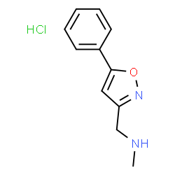 ChemSpider 2D Image | N-methyl-5-phenyl-3-Isoxazolemethanamine hydrochloride | C11H13ClN2O