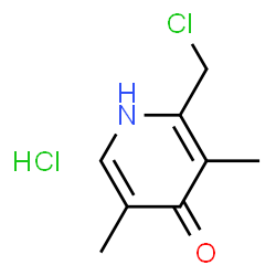ChemSpider 2D Image | 2-(chloromethyl)-3,5-dimethyl-1H-pyridin-4-one hydrochloride | C8H11Cl2NO
