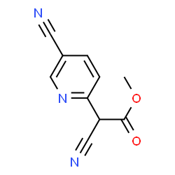 ChemSpider 2D Image | Methyl cyano(5-cyano-2-pyridinyl)acetate | C10H7N3O2