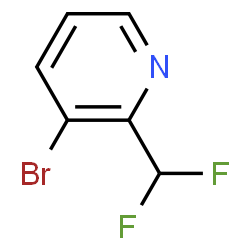 ChemSpider 2D Image | 3-Bromo-2-(difluoromethyl)pyridine | C6H4BrF2N