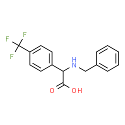 ChemSpider 2D Image | (Benzylamino)[4-(trifluoromethyl)phenyl]acetic acid | C16H14F3NO2