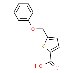 ChemSpider 2D Image | 5-(Phenoxymethyl)-2-thiophenecarboxylic acid | C12H10O3S
