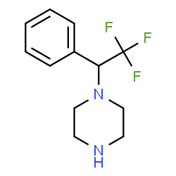 ChemSpider 2D Image | 1-(2,2,2-Trifluoro-1-phenylethyl)piperazine | C12H15F3N2