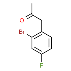 ChemSpider 2D Image | 1-(2-Bromo-4-fluorophenyl)acetone | C9H8BrFO