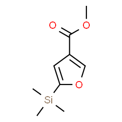 ChemSpider 2D Image | Methyl 5-(trimethylsilyl)-3-furoate | C9H14O3Si