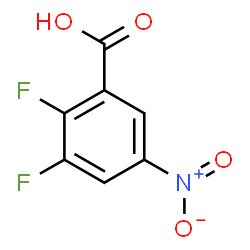 ChemSpider 2D Image | 2,3-Difluoro-5-nitrobenzoic acid | C7H3F2NO4