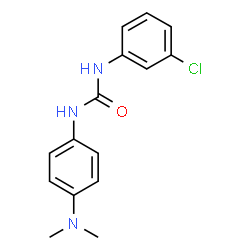 ChemSpider 2D Image | 1-(3-Chlorophenyl)-3-[4-(dimethylamino)phenyl]urea | C15H16ClN3O