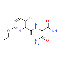 ChemSpider 2D Image | 2-{[(3-Chloro-6-ethoxy-2-pyridinyl)carbonyl]amino}malonamide | C11H13ClN4O4