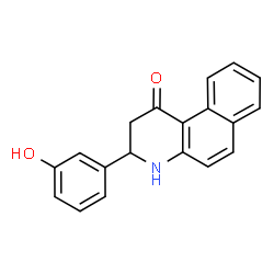 ChemSpider 2D Image | 3-(3-HYDROXYPHENYL)-2H,3H,4H-BENZO[F]QUINOLIN-1-ONE | C19H15NO2