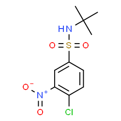 ChemSpider 2D Image | N-(tert-butyl)-4-chloro-3-nitrobenzenesulfonamide | C10H13ClN2O4S