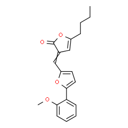 ChemSpider 2D Image | 5-Butyl-3-{[5-(2-methoxyphenyl)-2-furyl]methylene}-2(3H)-furanone | C20H20O4