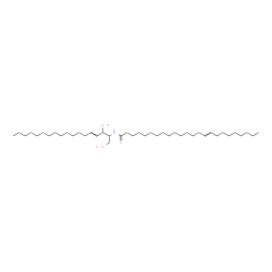 ChemSpider 2D Image | N-(1,3-Dihydroxy-4-octadecen-2-yl)-15-tetracosenamide | C42H81NO3