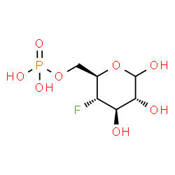 ChemSpider 2D Image | 4-Deoxy-4-fluoro-6-O-phospho-D-glucopyranose | C6H12FO8P