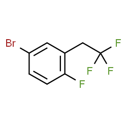 ChemSpider 2D Image | 4-Bromo-1-fluoro-2-(2,2,2-trifluoroethyl)benzene | C8H5BrF4