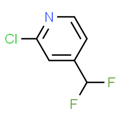 ChemSpider 2D Image | 2-Chloro-4-(difluoromethyl)pyridine | C6H4ClF2N