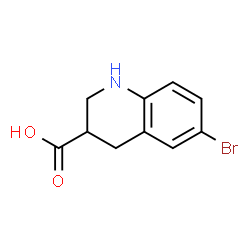 ChemSpider 2D Image | 6-Bromo-1,2,3,4-tetrahydro-3-quinolinecarboxylic acid | C10H10BrNO2
