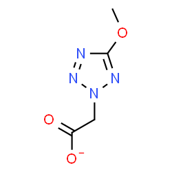 ChemSpider 2D Image | (5-Methoxy-2H-tetrazol-2-yl)acetate | C4H5N4O3