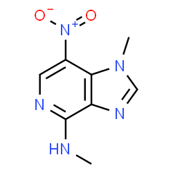 ChemSpider 2D Image | N,1-Dimethyl-7-nitro-1H-imidazo[4,5-c]pyridin-4-amine | C8H9N5O2