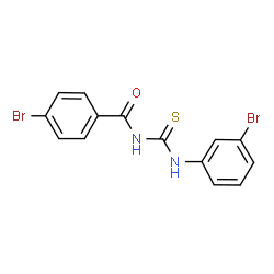 ChemSpider 2D Image | 4-Bromo-N-[(3-bromophenyl)carbamothioyl]benzamide | C14H10Br2N2OS