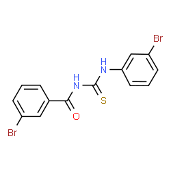 ChemSpider 2D Image | 3-Bromo-N-[(3-bromophenyl)carbamothioyl]benzamide | C14H10Br2N2OS