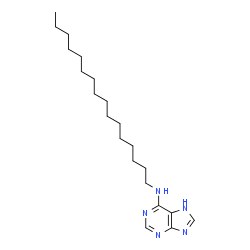 ChemSpider 2D Image | N-Hexadecyl-7H-purin-6-amine | C21H37N5