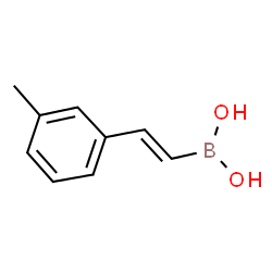 ChemSpider 2D Image | [(E)-2-(3-Methylphenyl)vinyl]boronic acid | C9H11BO2