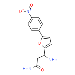 ChemSpider 2D Image | 3-Amino-3-[5-(4-nitrophenyl)-2-furyl]propanamide | C13H13N3O4