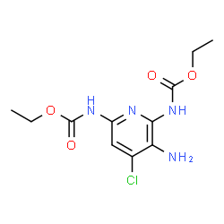 ChemSpider 2D Image | Diethyl (3-amino-4-chloro-2,6-pyridinediyl)biscarbamate | C11H15ClN4O4
