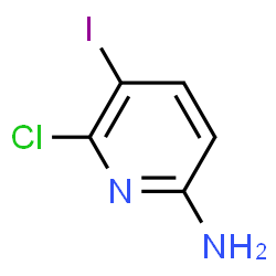 ChemSpider 2D Image | 6-Chloro-5-iodo-2-pyridinamine | C5H4ClIN2