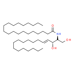ChemSpider 2D Image | N-[(2R,3R,4E)-1,3-Dihydroxy-4-octadecen-2-yl]icosanamide | C38H75NO3