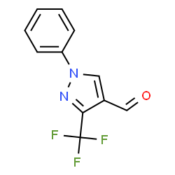 ChemSpider 2D Image | 1-Phenyl-3-(trifluoromethyl)-1H-pyrazole-4-carbaldehyde | C11H7F3N2O