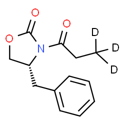 ChemSpider 2D Image | (R)-4-Benzyl-3-(CD3)-propionyl-2-oxazolidinone | C13H12D3NO3