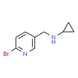 ChemSpider 2D Image | N-((6-Bromopyridin-3-yl)methyl)cyclopropanamine | C9H11BrN2