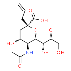 ChemSpider 2D Image | 2-PROPENYL-N-ACETYL-NEURAMIC ACID | C14H23NO8