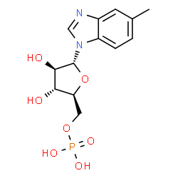 ChemSpider 2D Image | 5-Methyl-1-(5-O-phosphono-alpha-L-arabinofuranosyl)-1H-benzimidazole | C13H17N2O7P