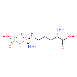 ChemSpider 2D Image | NDELTA-(N'-SULPHODIAMINOPHOSPHINYL)-L-ORNITHINE | C5H15N4O6PS