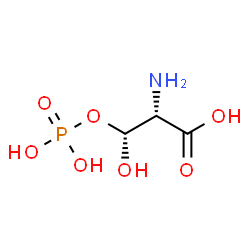 ChemSpider 2D Image | (3R)-3-(Phosphonooxy)-L-serine | C3H8NO7P