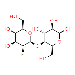 ChemSpider 2D Image | 2-FLUORO-2-DEOXY-BETA-D-GALACTOPYRANOSYL-BETA-D-GLUCOPYRANOSE | C12H21FO10