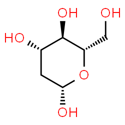 ChemSpider 2D Image | 2-DEOXY-BETA-D-GALACTOSE | C6H12O5