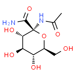 ChemSpider 2D Image | 1-DEOXY-1-ACETYLAMINO-BETA-D-GLUCO-2-HEPTULOPYRANOSONAMIDE | C9H16N2O7