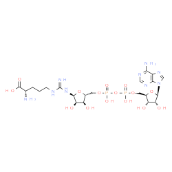 ChemSpider 2D Image | N(omega)-(ADP-D-ribosyl)-L-arginine | C21H35N9O15P2